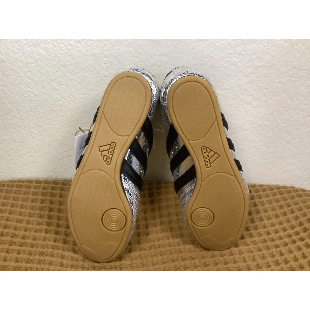 JH9664 adidas Originals Taekwondo Mens Sz 6.5 Silver Metallic Core Black